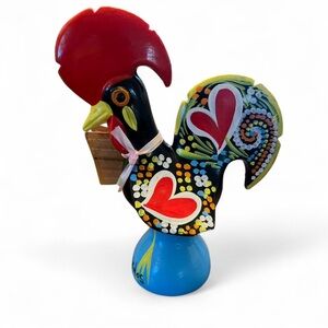 Colorful Rooster of Barcelos Figurine